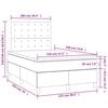vidaXL &Kappa;&rho;&epsilon;&beta;ά&tau;&iota; Boxspring &mu;&epsilon; &Sigma;&tau;&rho;ώ&mu;&alpha; & LED Taupe 120x190 &epsilon;&kappa;. &Upsilon;&phi;&alpha;&sigma;&mu;ά&tau;&iota;&nu;&omicron;