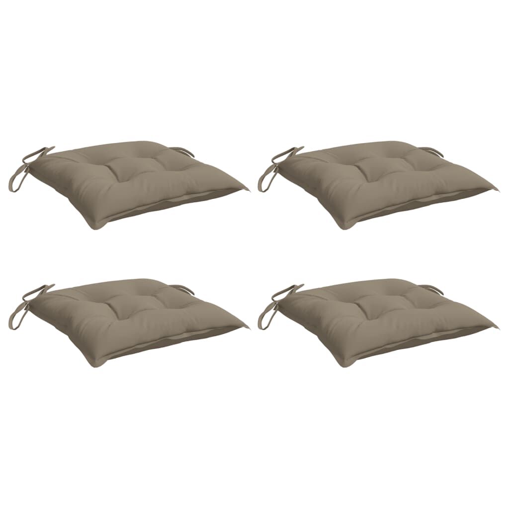 vidaXL Μαξιλάρια Παλέτας Κήπου 4 τεμ. Taupe 50x50x7 εκ. Oxford Ύφασμα