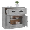 vidaXL Μπουφές Γκρι Σκυροδέματος 70x35,5x67,5 εκ. Επεξεργασμένο Ξύλο