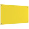 vidaXL Πίσω Πάνελ Κουζίνας 2 pcs Κίτρινο 90 x 50 cm σκληρυμένο γυαλί