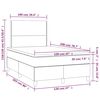 vidaXL &Kappa;&rho;&epsilon;&beta;ά&tau;&iota; Boxspring &mu;&epsilon; &Sigma;&tau;&rho;ώ&mu;&alpha; & LED &Rho;&omicron;&zeta; 120x200 &epsilon;&kappa;. &Beta;&epsilon;&lambda;&omicron;ύ&delta;&iota;&nu;&omicron;