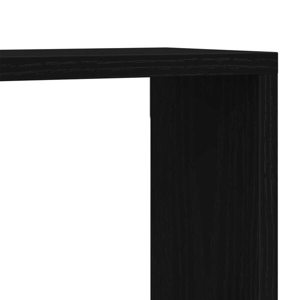 vidaXL Ράφια Τοίχου - Σετ 2, Μαύρη Δρυς, 80x15x26 εκ, Κατασκευασμένα από Επεξεργασμένο Ξύλο