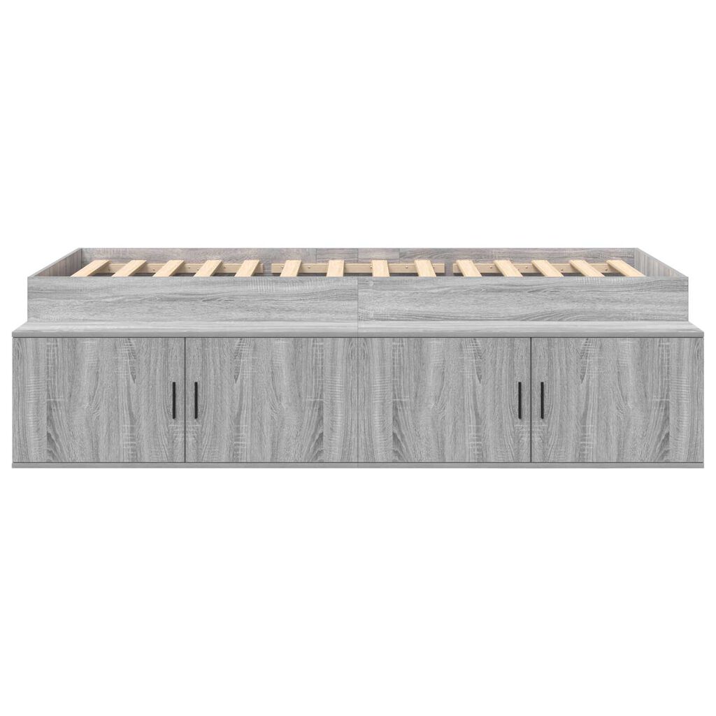 vidaXL Κρεβάτι με αποθηκευτικό χώρο Γκρι sonoma 80 x 200 cm