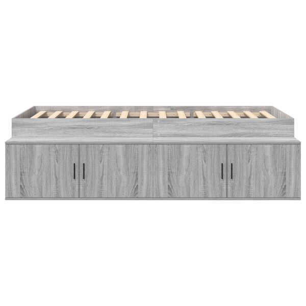 vidaXL Κρεβάτι με αποθηκευτικό χώρο Γκρι sonoma 80 x 200 cm