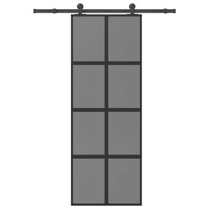 vidaXL &Sigma;&upsilon;&rho;ό&mu;&epsilon;&nu;&eta; &pi;ό&rho;&tau;&alpha; &mu;&epsilon; &sigma;&epsilon;&tau; &upsilon;&lambda;&iota;&kappa;&omicron;ύ 76x205 cm &alpha;&pi;ό &gamma;&upsilon;&alpha;&lambda;ί&&Alpha;&lambda;&omicron;&upsilon;&mu;ί&nu;&iota;&omicron;