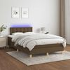 vidaXL &Kappa;&rho;&epsilon;&beta;ά&tau;&iota; Boxspring &mu;&epsilon; &Sigma;&tau;&rho;ώ&mu;&alpha; & LED &Sigma;&kappa;.&Kappa;&alpha;&phi;έ 120x190&epsilon;&kappa;. &Upsilon;&phi;&alpha;&sigma;&mu;ά&tau;&iota;&nu;&omicron;