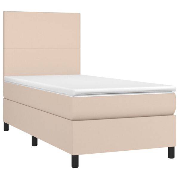 vidaXL &Kappa;&rho;&epsilon;&beta;ά&tau;&iota; Boxspring &Sigma;&tau;&rho;ώ&mu;&alpha;&LED &Kappa;&alpha;&pi;&omicron;&upsilon;&tau;&sigma;ί&nu;&omicron; 80x200 &epsilon;&kappa;. &Sigma;&upsilon;&nu;&theta;. &Delta;έ&rho;&mu;&alpha;