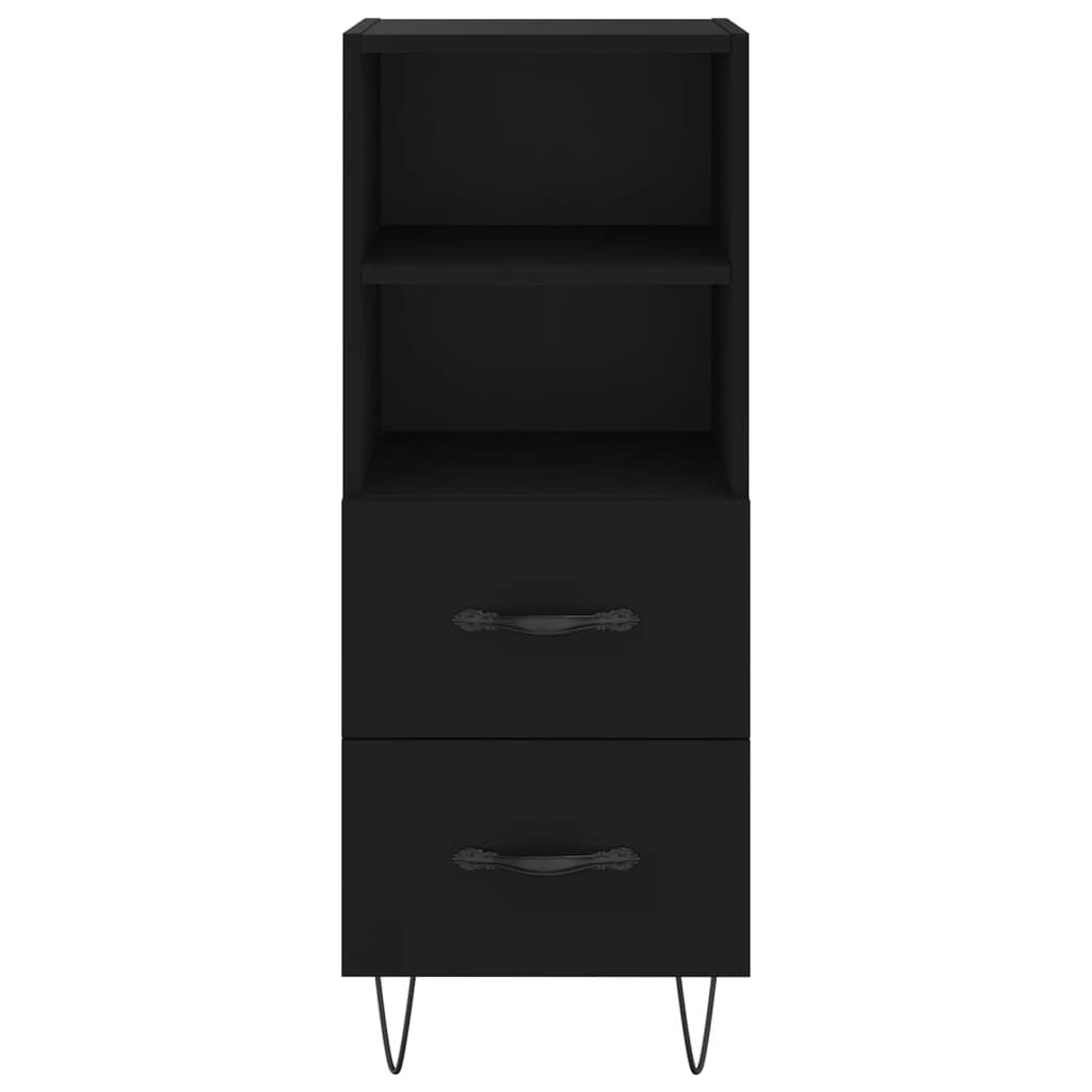 vidaXL Ντουλάπι Μαύρο 34,5 x 34 x 90 εκ. από Επεξεργασμένο Ξύλο