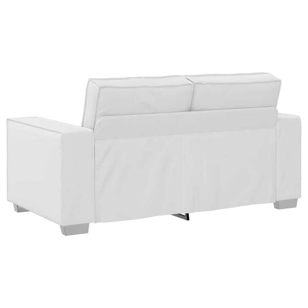 vidaXL Πολυθρόνα-καναπές με μαξιλάρι Λευκό 160 x 78 x 84 εκ. Δερματίνη