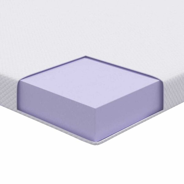 vidaXL Στρώματα Λευκό 70 x 200 cm 100% ύφασμα πολυεστέρα με τζακάρ