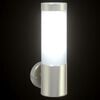 vidaXL Εξωτερικά Φωτιστικά Τοίχου 2 pcs Ασημί 12 x 7.5 x 27 εκ