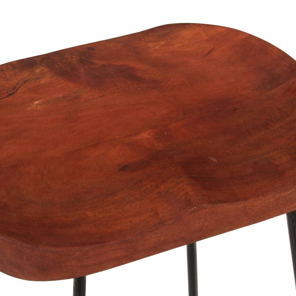 vidaXL Σκαμπό Μπαρ Gavin 2 τεμ. 45x40x63 εκ. από Μασίφ Ξύλο Μάνγκο