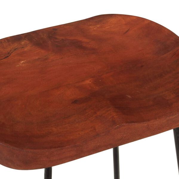 vidaXL Σκαμπό Μπαρ Gavin 2 τεμ. 45x40x63 εκ. από Μασίφ Ξύλο Μάνγκο
