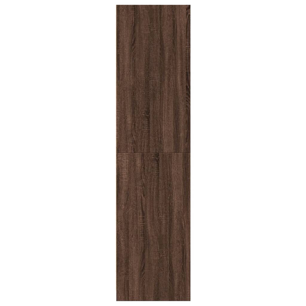 vidaXL Ντουλάπα Καφέ Δρυς 50x50x200 εκ. από Επεξεργασμένο Ξύλο