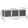 vidaXL Ζαρντινιέρα 120 x 40 x 38 εκ. από Πολυπροπυλένιο