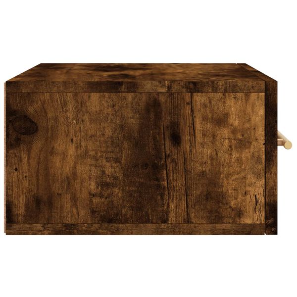 vidaXL Κομοδίνα Επιτοίχια 2 τεμ. Καπνιστή Δρυς 35x35x20 εκ.