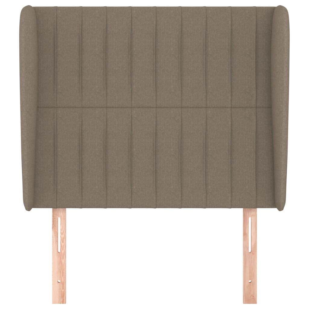 vidaXL Κεφαλάρι με Πτερύγια Taupe 83x23x118/128 εκ. Υφασμάτινο