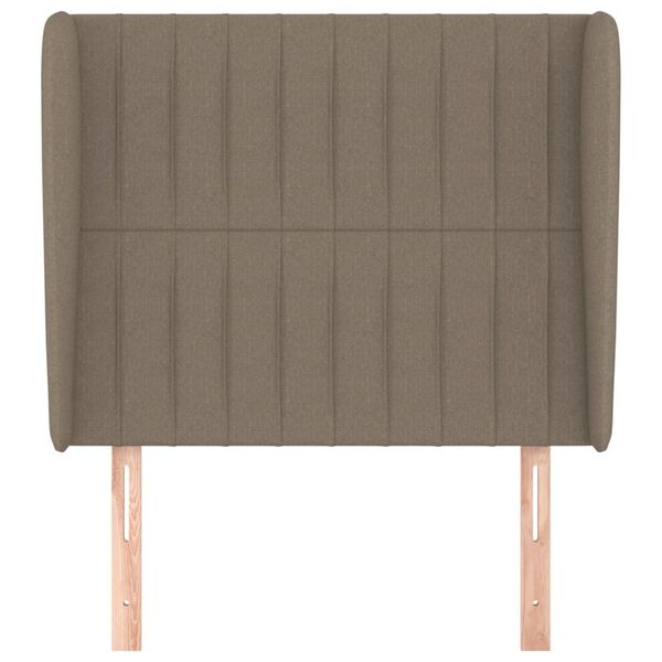 vidaXL Κεφαλάρι με Πτερύγια Taupe 83x23x118/128 εκ. Υφασμάτινο