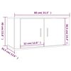 vidaXL Έπιπλα Τηλεόρασης Επιτοίχια Sonoma Δρυς 80x34,5x40 εκ