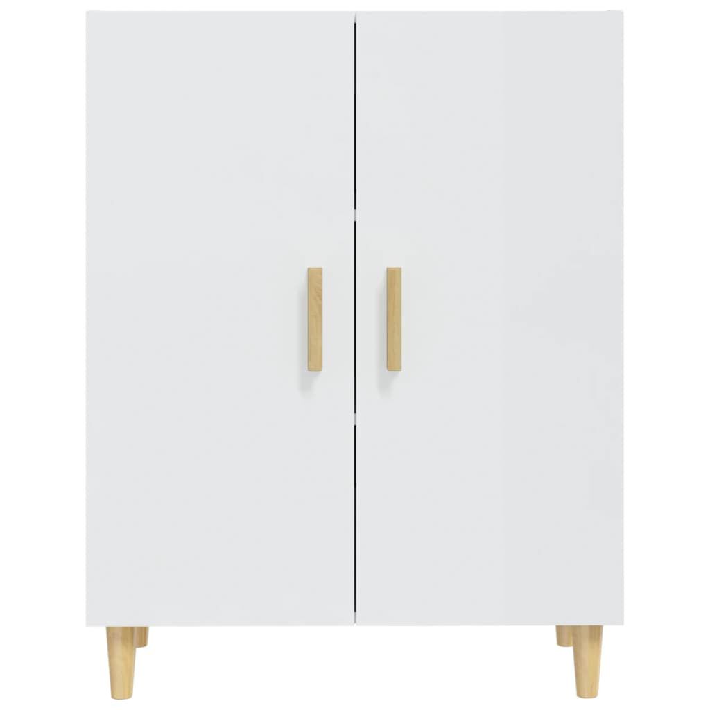 vidaXL Ντουλάπι Γυαλιστερό Λευκό 70 x 34 x 90 εκ. Επεξεργασμένο Ξύλο