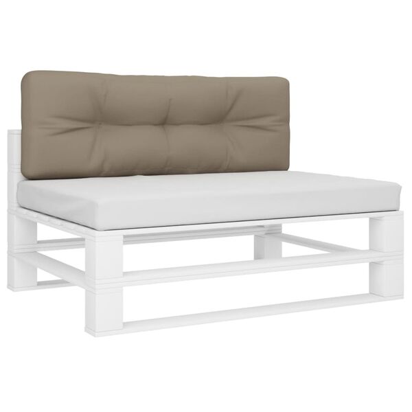 vidaXL Μαξιλάρι Παλέτας Taupe 120 x 40 x 12 εκ. Υφασμάτινο