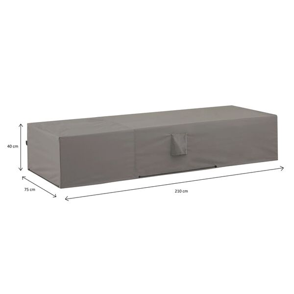Madison Κάλυμμα Ξαπλώστρας Γκρι 210 x 75 x 40 εκ.