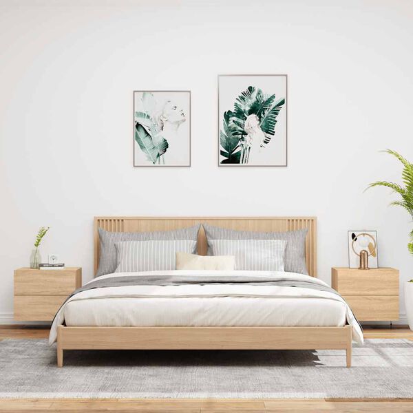 vidaXL &Kappa;&omicron;&mu;&omicron;&delta;ί&nu;&alpha; &Epsilon;&pi;&iota;&tau;&omicron;ί&chi;&iota;&alpha; &mu;&epsilon; &Phi;ώ&tau;&alpha; LED 2 &tau;&epsilon;&mu;. Sonoma &Delta;&rho;&upsilon;&sigmaf;