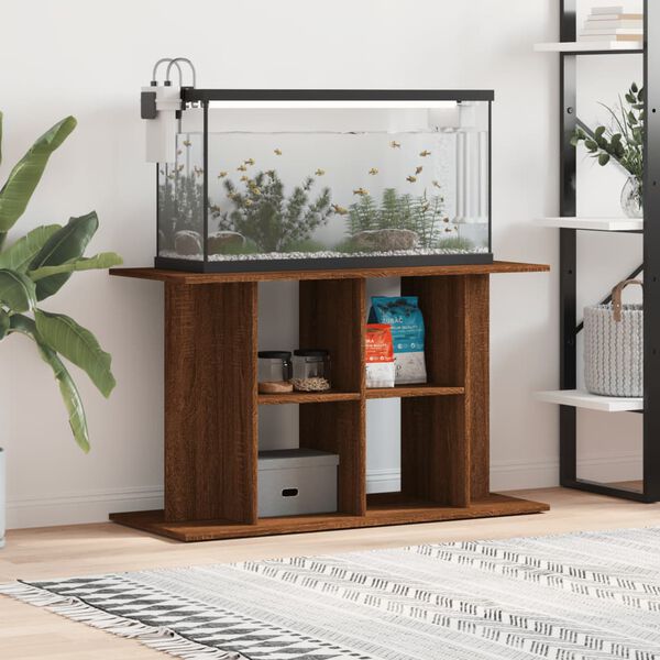 vidaXL Βάση Ενυδρείου Καφέ Δρυς 100x40x60 εκ. από Επεξεργασμένο Ξύλο