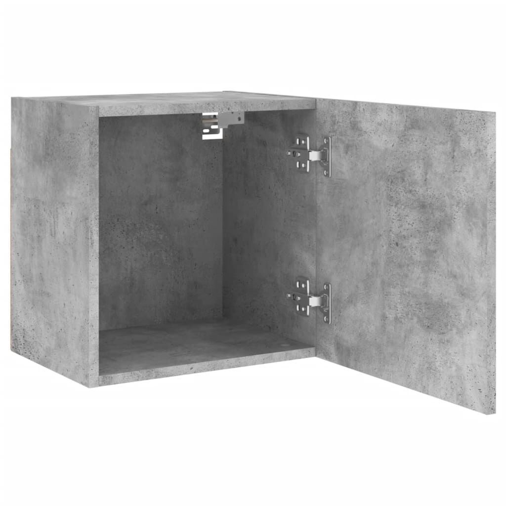 vidaXL Έπιπλα Τηλεόρασης 2 τεμ. Γκρι Σκυρ. 40,5x30x40εκ Επεξ. Ξύλο