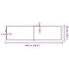 vidaXL Ράφι Τοίχου Σκούρο Καφέ 180x50x(2-6) εκ. Επεξ. Μασίφ Ξύλο Δρυός