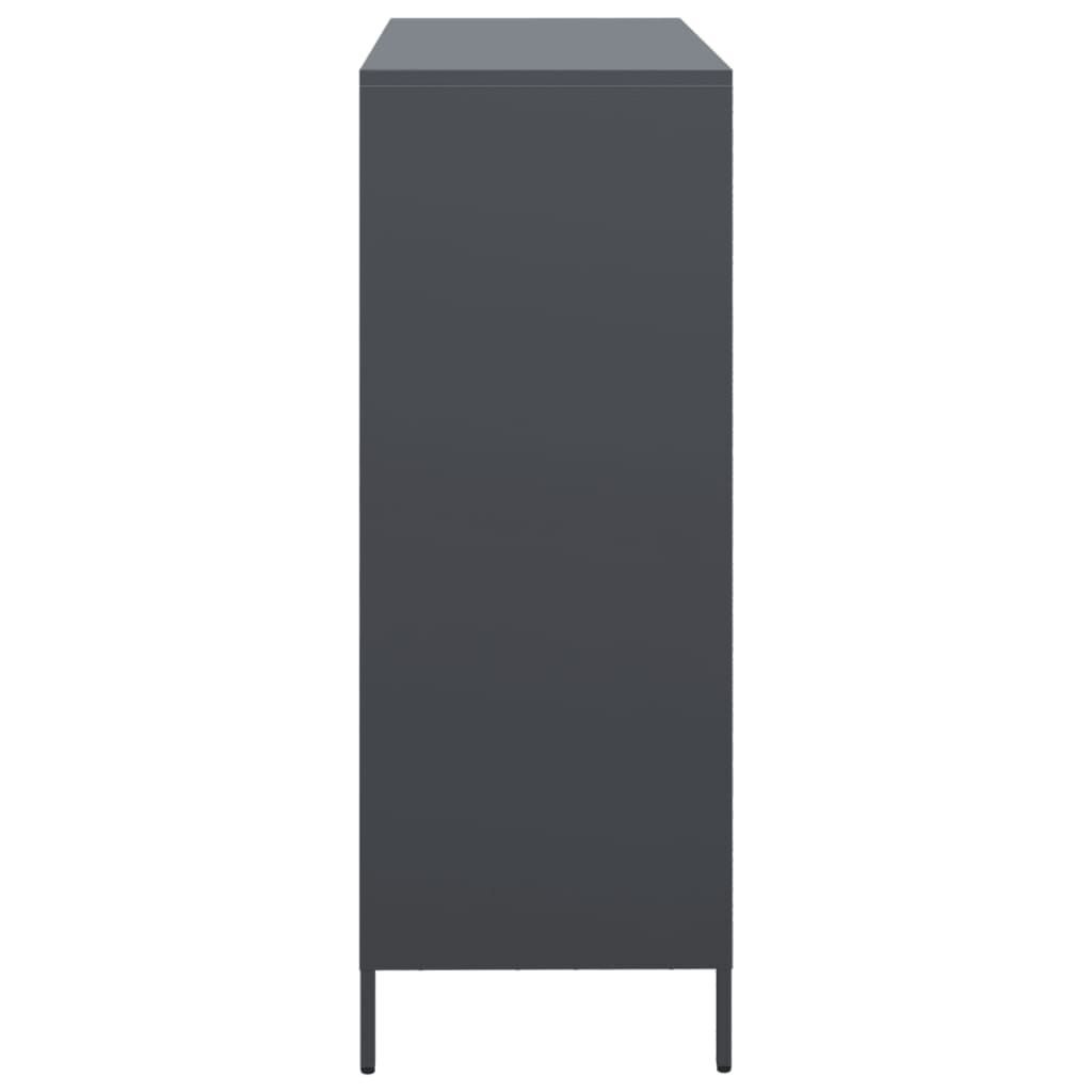 vidaXL Ντουλάπι Ανθρακί 101,5x39x103,5 εκ. από Ατσάλι