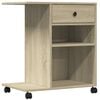vidaXL &Beta;ά&sigma;&eta; &Epsilon;&kappa;&tau;&upsilon;&pi;&omega;&tau;ή &mu;&epsilon; &Rho;ό&delta;&epsilon;&sigmaf; Sonoma &Delta;&rho;&upsilon;&sigmaf; 60x40x68,5 &epsilon;&kappa;.