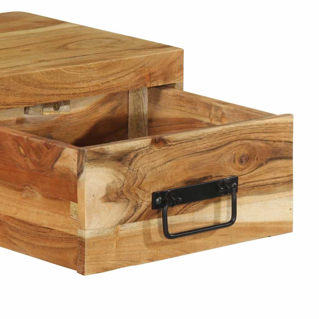 vidaXL Επίτοιχο ντουλάπι τηλεόρασης 100x30x19 cm Μασίφ ξύλο ακακίας