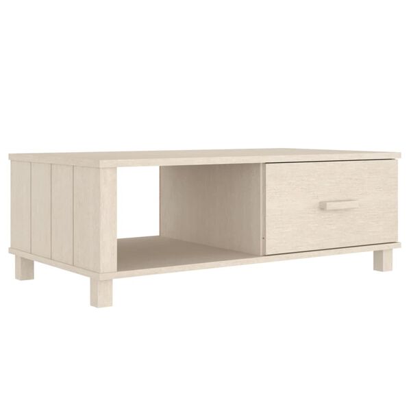 vidaXL Τραπεζάκι Σαλονιού HAMAR Μελί 100x55x35 εκ. Μασίφ Ξύλο Πεύκου