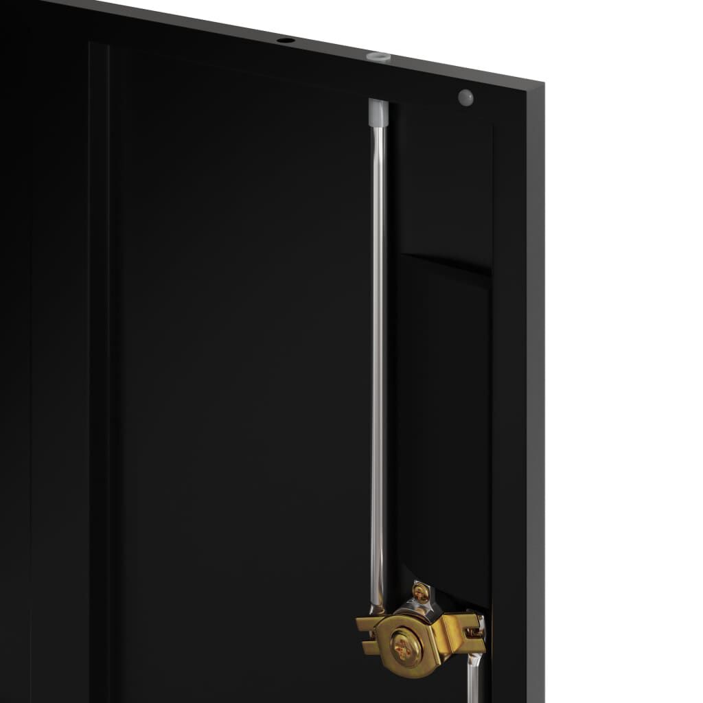 vidaXL Αρχειοθήκη Μαύρη 90 x 40 x 40 εκ. από Ατσάλι