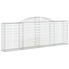 vidaXL Συρματοκιβώτια Τοξωτά 8 τεμ. 300x30x100/120 εκ. Γαλβαν. Ατσάλι