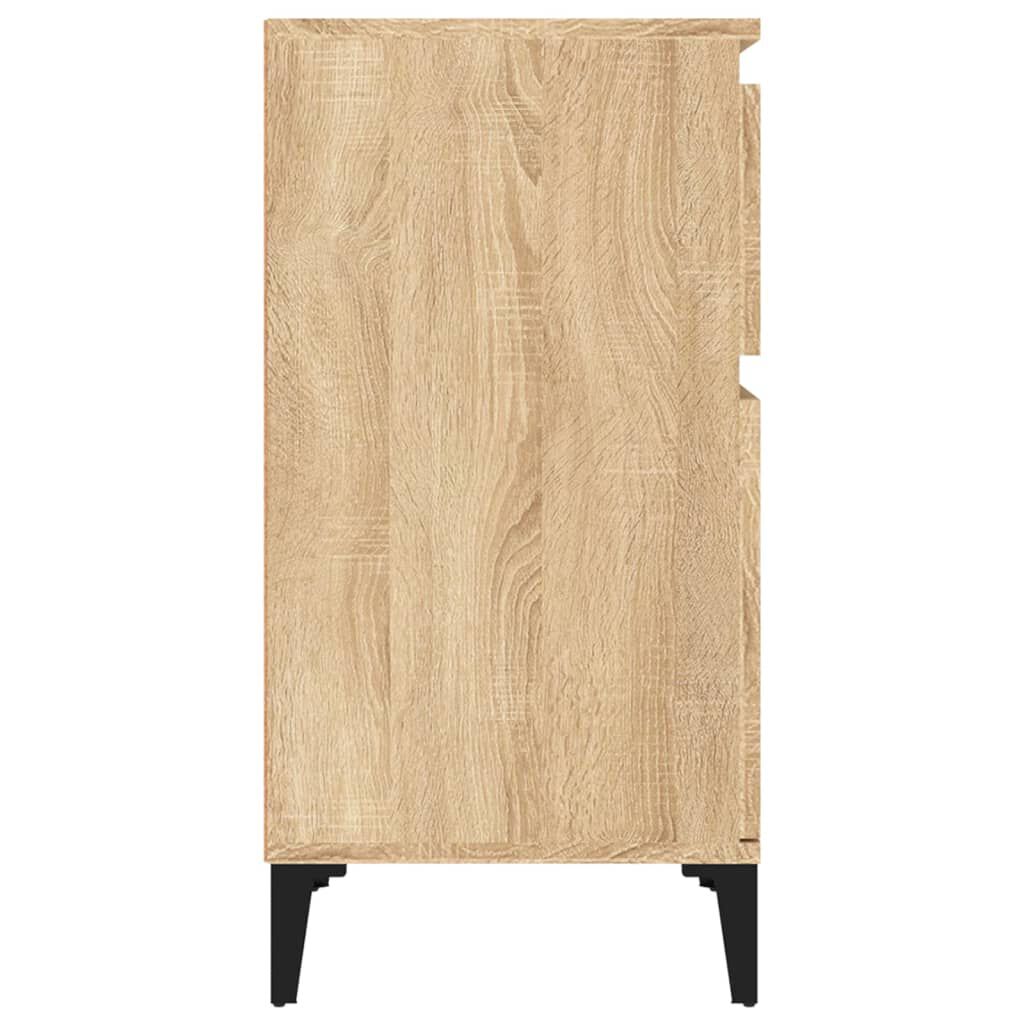 vidaXL Κομοδίνα 2 τεμ. Sonoma Δρυς 40x35x70 εκ.