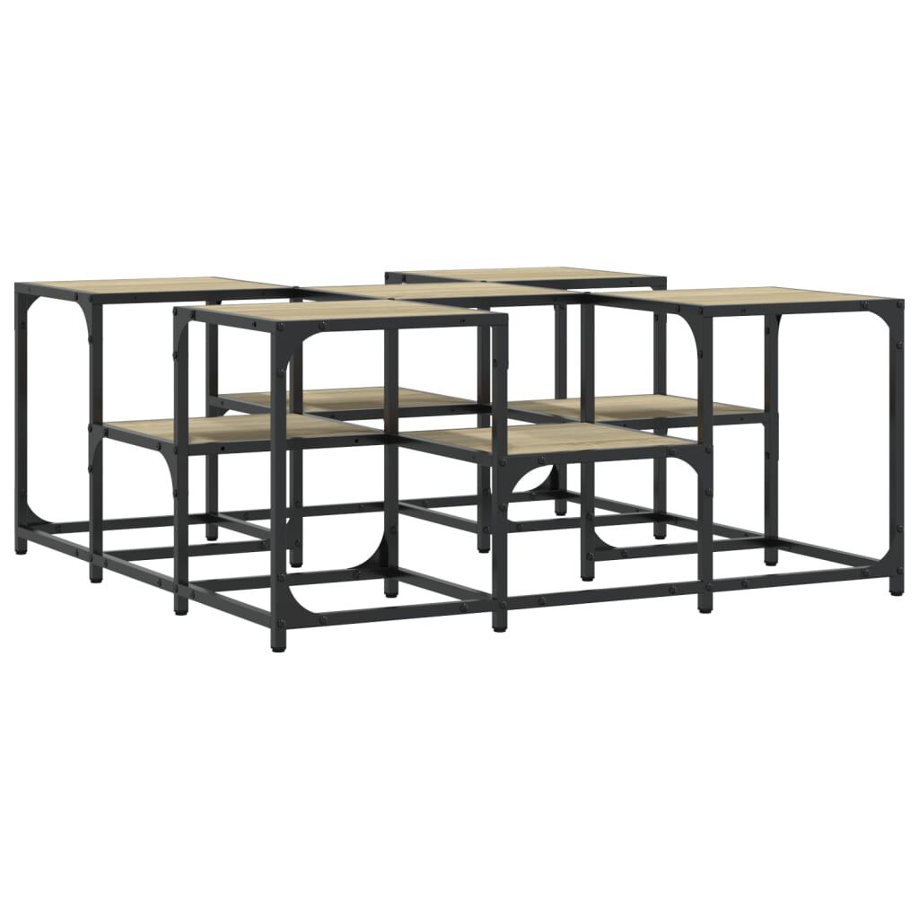 vidaXL Τραπεζάκι Σαλονιού Sonoma Δρυς 91x91x40 εκ. Επεξεργασμένο Ξύλο