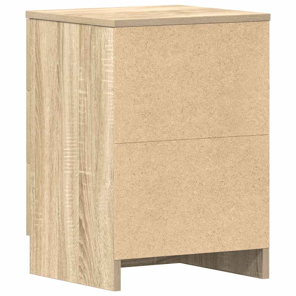vidaXL Κομοδίνο Χρώμα Sonoma Δρυς 38 x 35 x 56 εκ. από Επεξ. Ξύλο