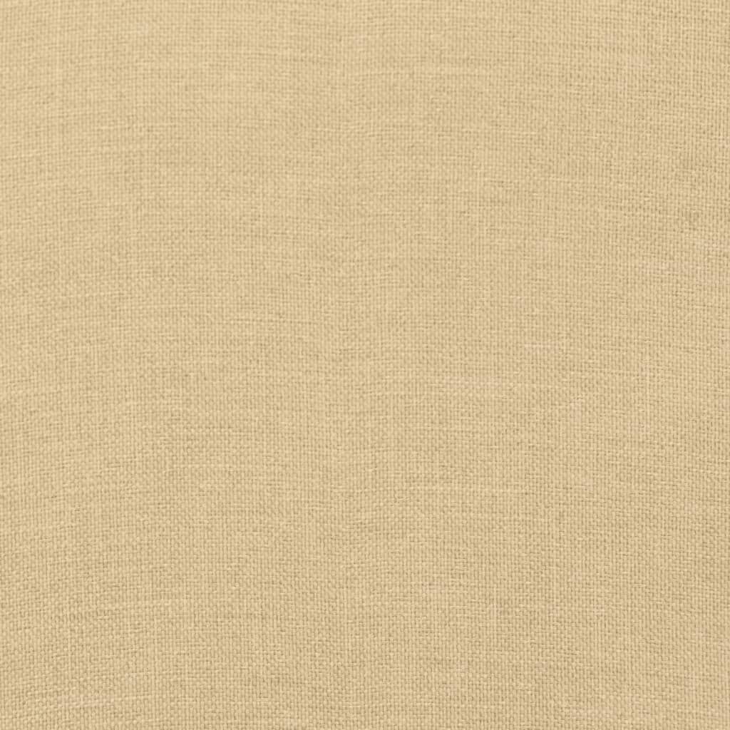 vidaXL Μαξιλάρι Σεζλόνγκ Μπεζ (75+105) x 50 x 4 εκ. Υφασμάτινη