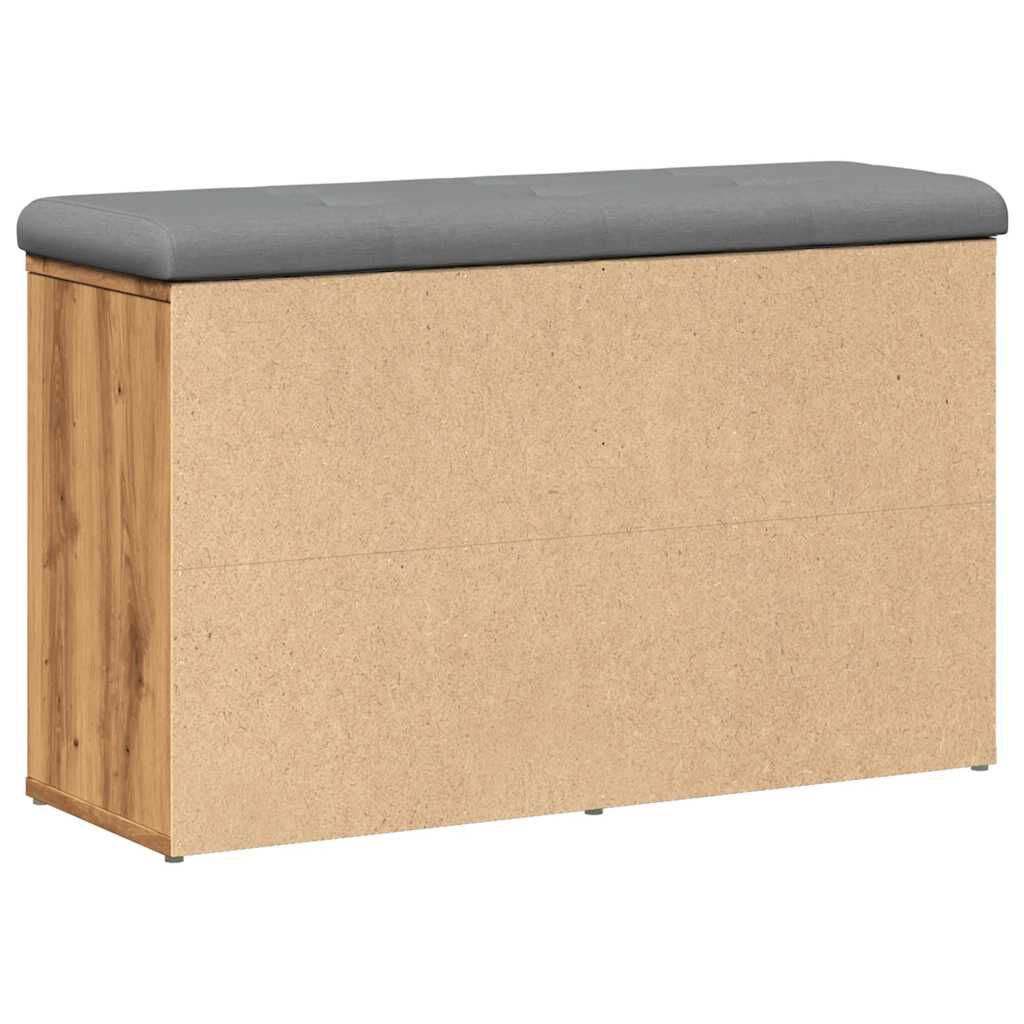Πάγκος παπουτσιών vidaXL Artisan Oak 82x32x50 cm Κατασκευασμένο ξύλο