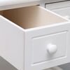 vidaXL Τραπέζι Βοηθητικό Λευκό 40 x 40 x 40 εκ. από Ξύλο Παυλώνιας
