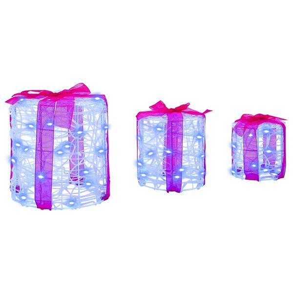 vidaXL &Delta;&iota;&alpha;&kappa;ό&sigma;&mu;&eta;&sigma;&eta; &Kappa;&omicron;&upsilon;&tau;&iota;&omicron;ύ &Delta;ώ&rho;&omicron;&upsilon; 3 pcs &Mu;&pi;&lambda;&epsilon; 20 x 20 x 21 &epsilon;&kappa; &Alpha;&kappa;&rho;&upsilon;&lambda;&iota;&kappa;ό