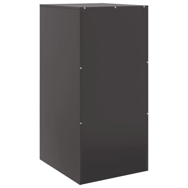 vidaXL Ντουλάπι Μαύρο 34,5x39x73 εκ. από Ατσάλι