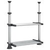 vidaXL Ράφι Κουζίνας 50x25x(50-70) εκ. από Αλουμίνιο