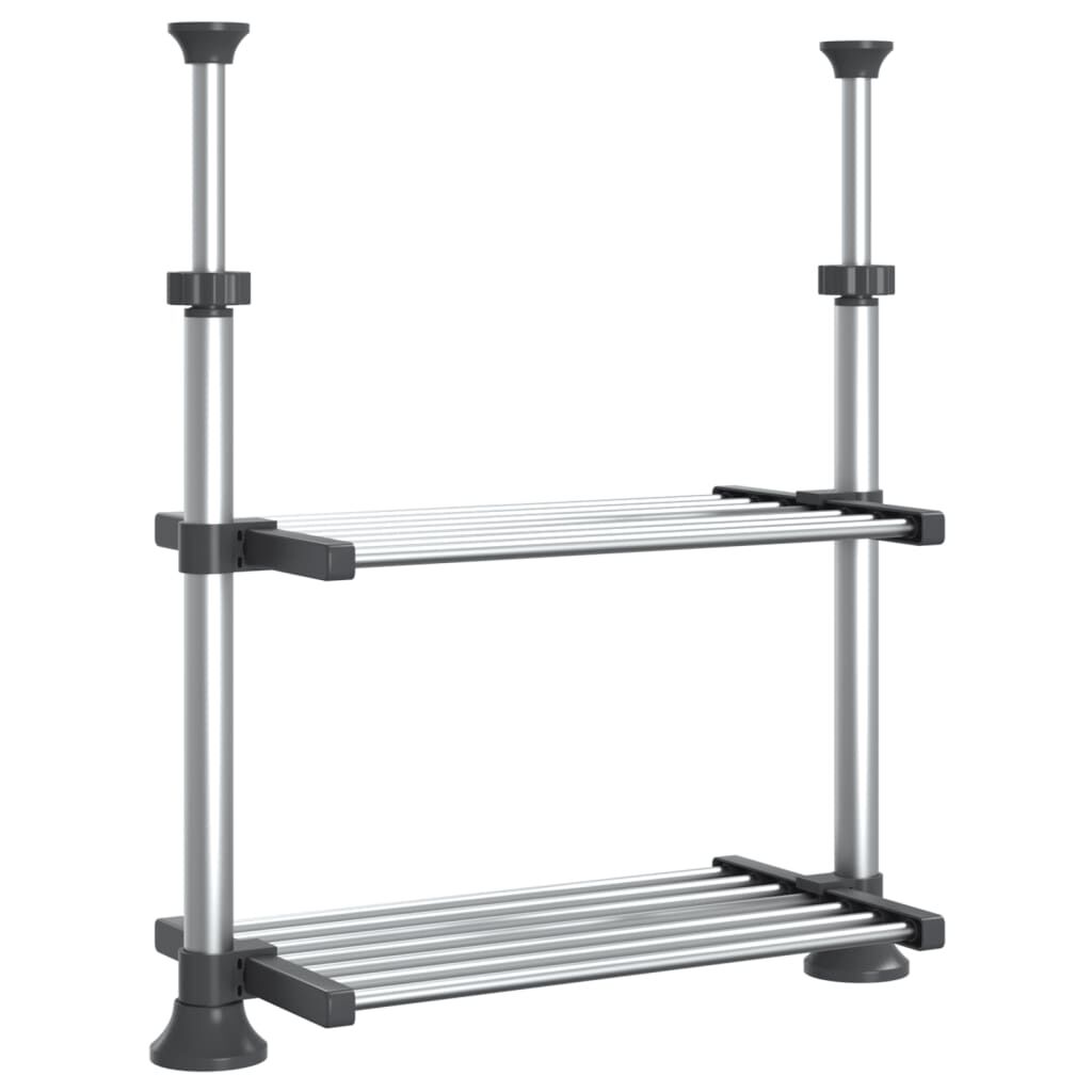 vidaXL Ράφι Κουζίνας 50x25x(50-70) εκ. από Αλουμίνιο