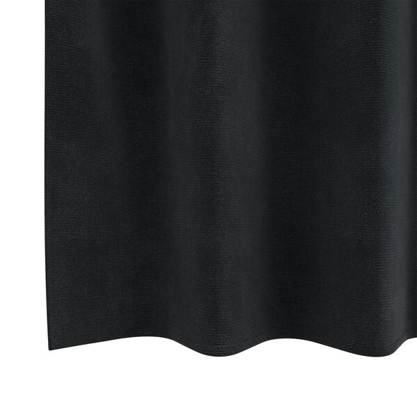 vidaXL Κουρτίνες με κουρτίνες 2 pcs Μαύρο 140 x 140 cm Βελούδο