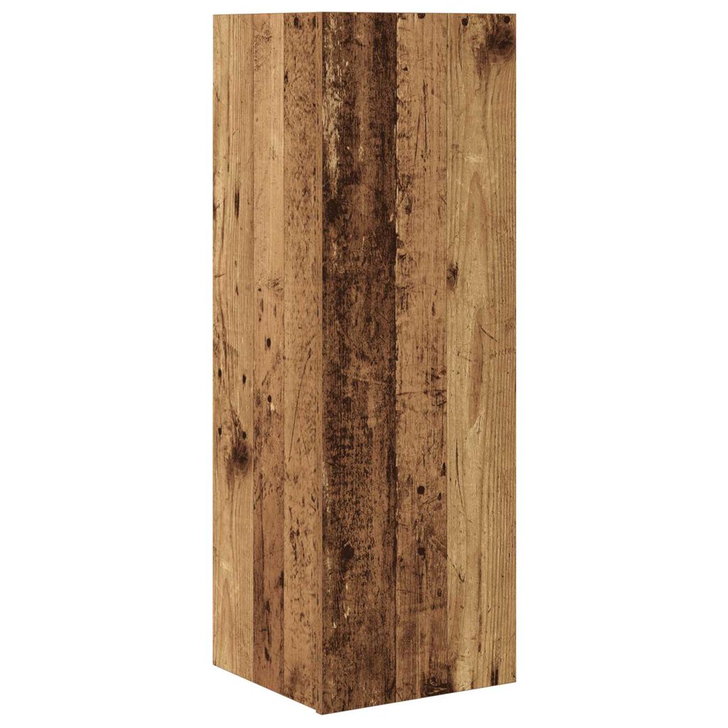 vidaXL Σετ Καθισμάτων Τηλεόρασης 8 pcs Παλιό ξύλο 30.5 x 30 x 90 cm