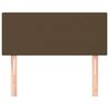 vidaXL Κεφαλάρι Κρεβατιού Σκούρο Καφέ 100x5x78/88 εκ. Υφασμάτινο