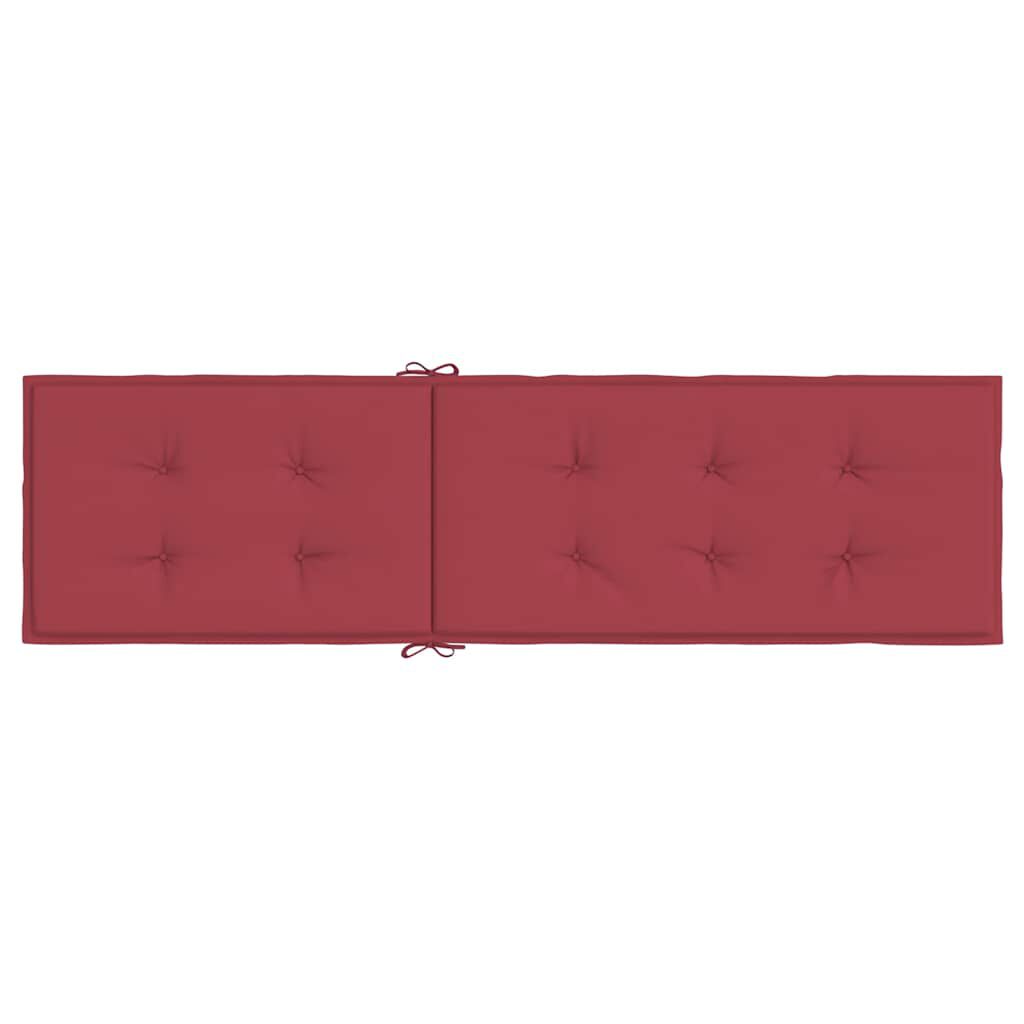 vidaXL Μαξιλάρι Σεζλόνγκ Μπορντό (75+105) x 50 x 4 εκ.